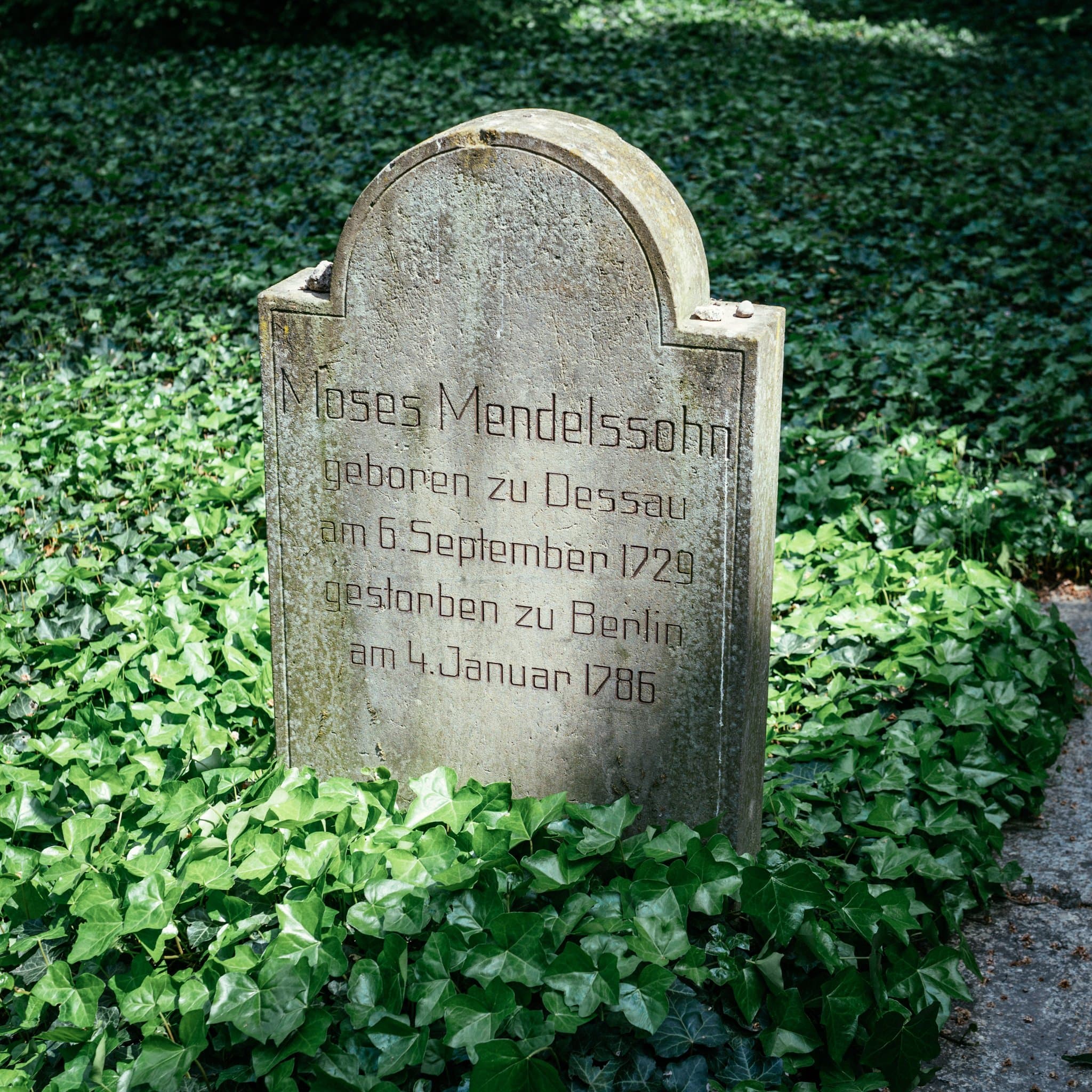 Moses Mendelssohn's grave in the former Jewish Quarter of Berlin