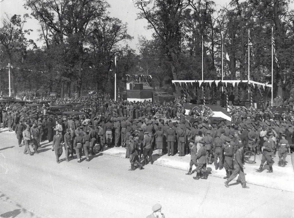 Allied Victory Parade - Tribune near the Brandenburg Gate