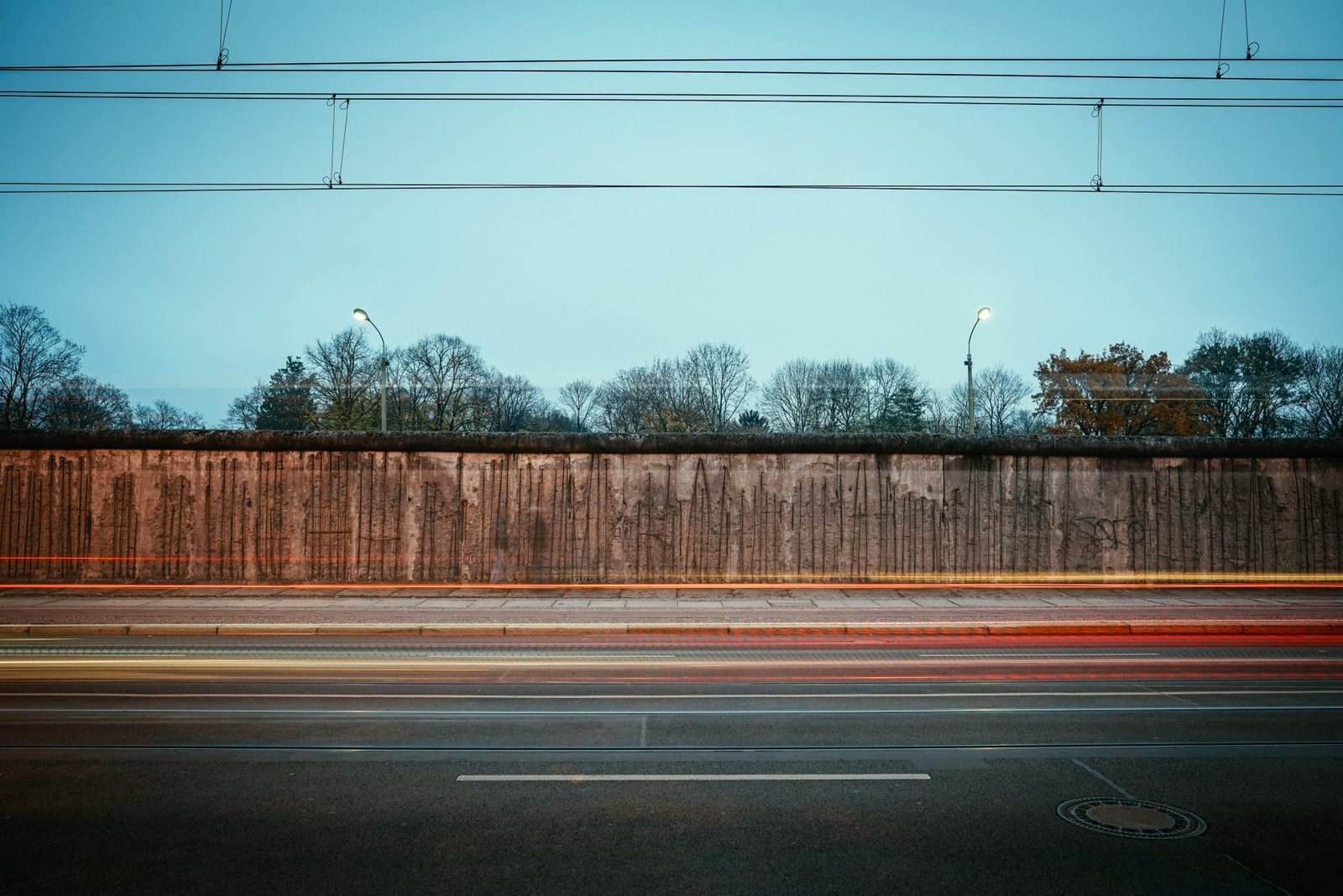 The Berlin Wall At Night