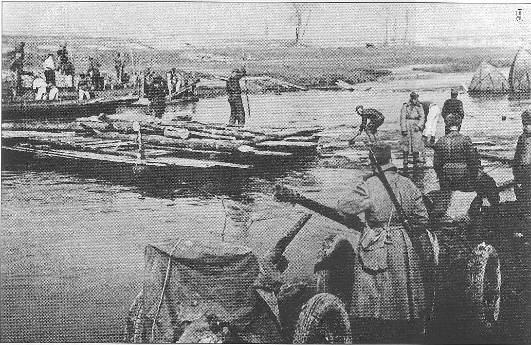 Troops of the 1st Ukranian cross the river Neisse