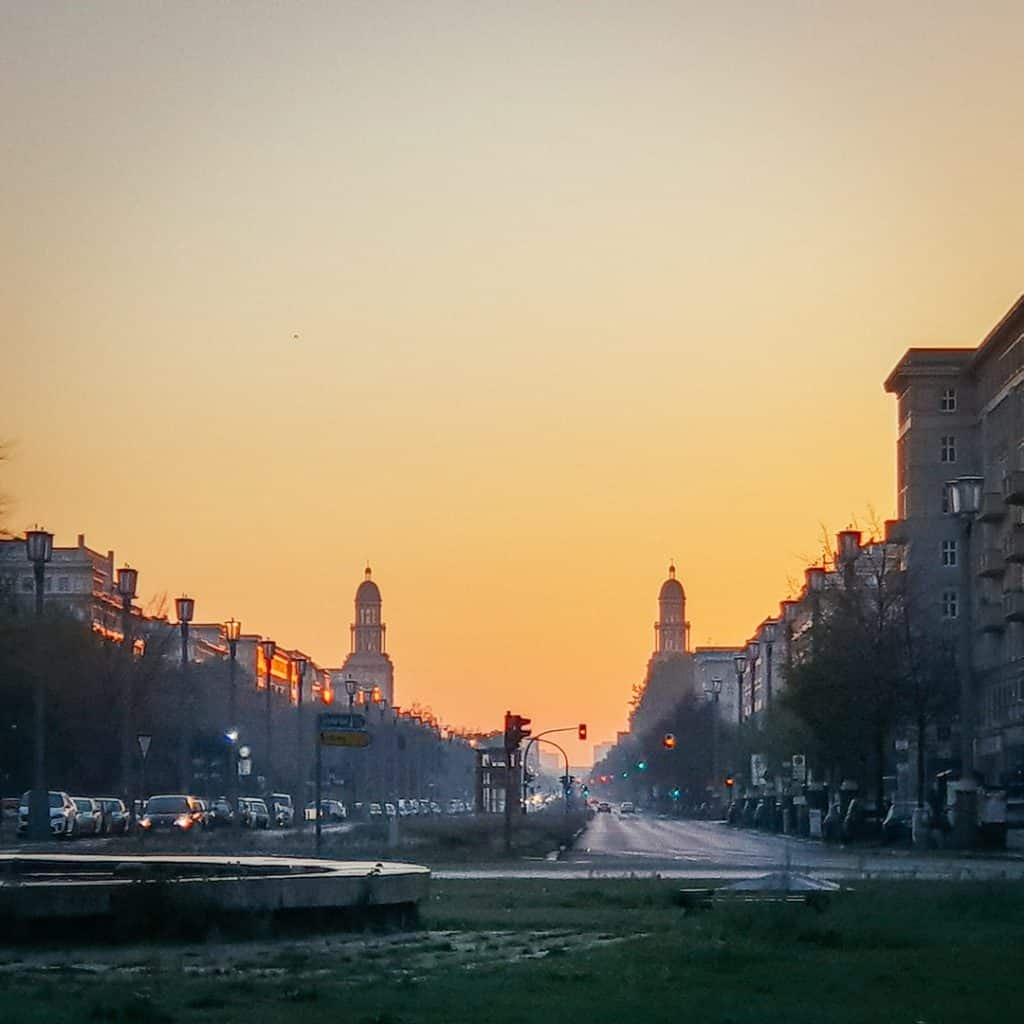 Karl Marx Allee Sunset