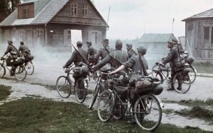 German infantry on bicycles during the invasion of the Soviet Union