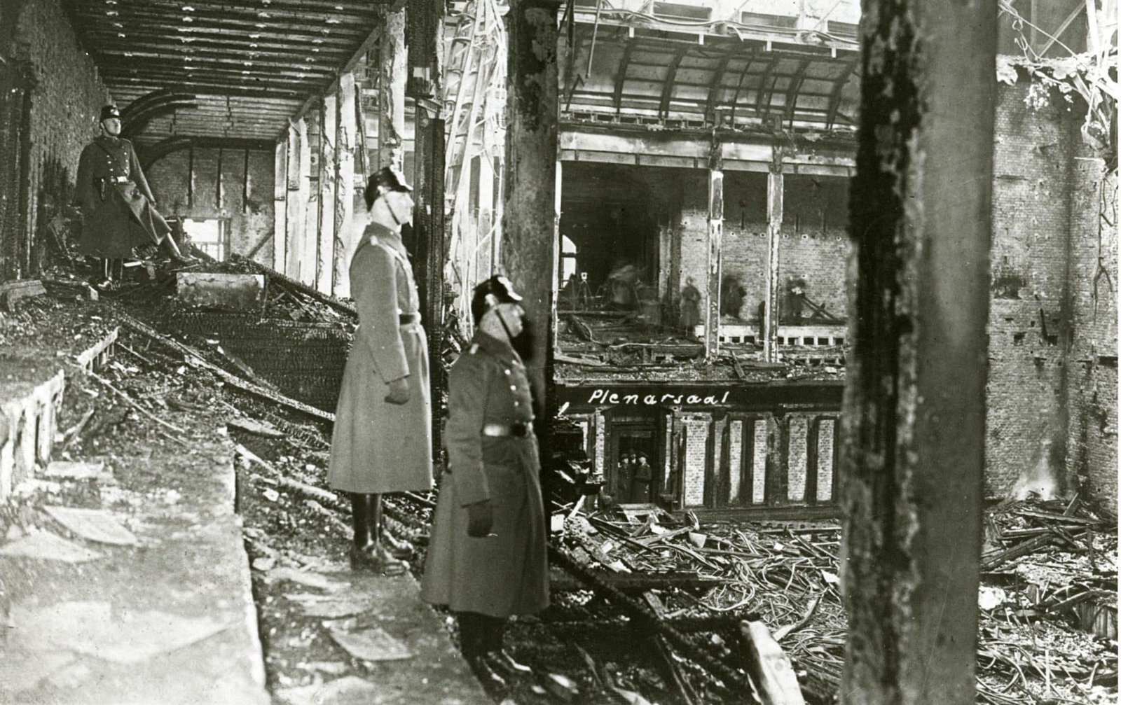 Inside the German parliament after the Reichstag fire