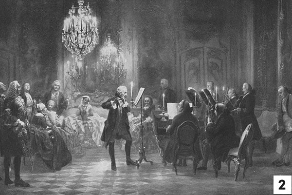 A flute concert of Frederick the Great at Sanssouci/Adolph von Menzel