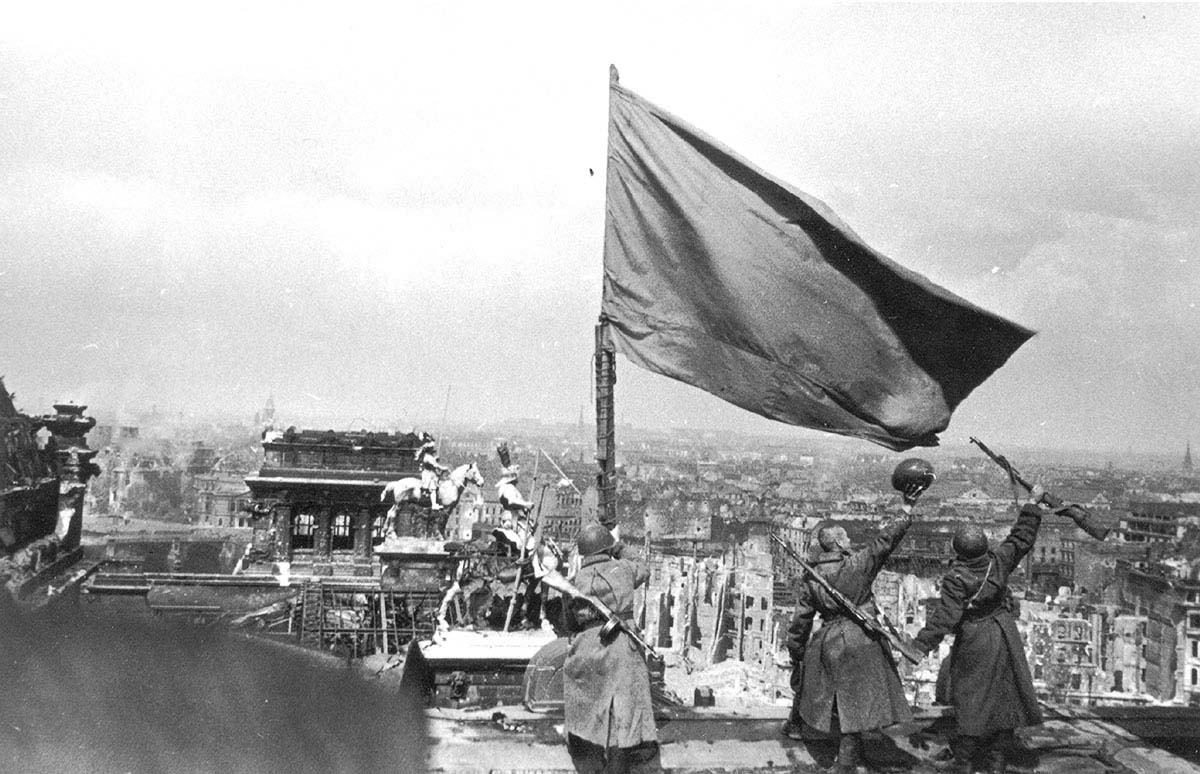 Red Army banner party on the Reichstag