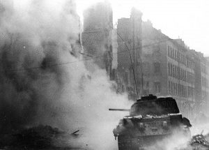 Soviet tank in Berlin 1945